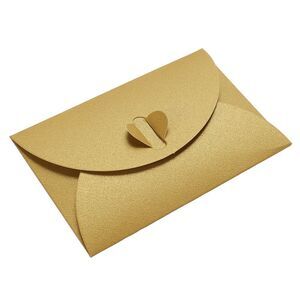 Mini Envelopes 50 Pack Heart Clasp
